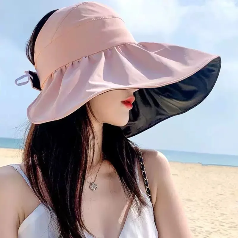 Empty Top Wide Brim Foldable Sun Hat for Women Spring Summer Anti UV Sunscreen Bucket Hat Girl Outdoor Hiking Fishing Beach Caps 25 S4f01bb57a67143d2bc0f5ba549553253o