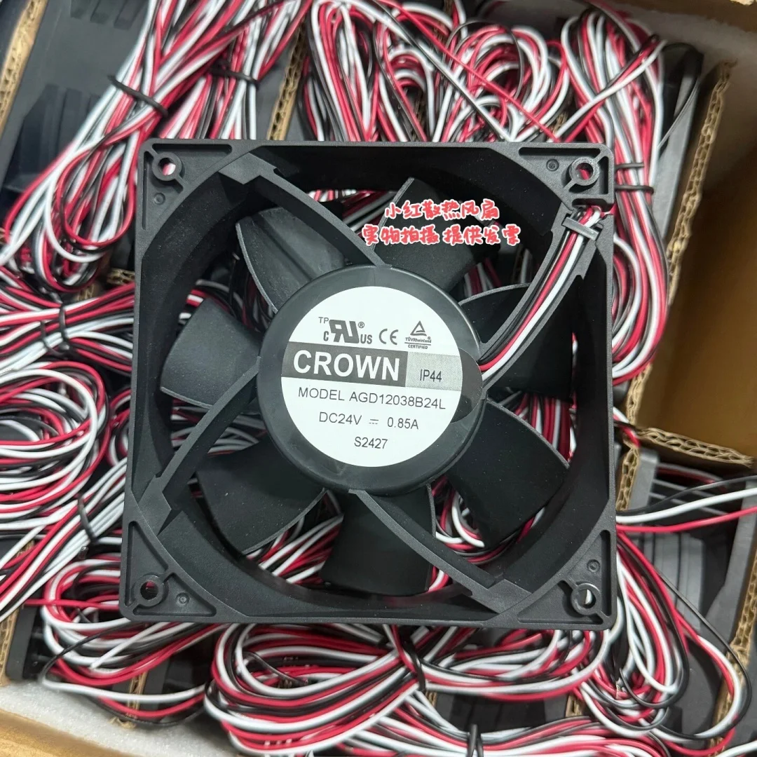 CROWN AGD12038B24L DC 24V 0.85A 120x120x38mm 3-Wire Server Cooling Fan
CROWN AGD12038B24L DC 24V 0.85A 120x120x38mm 3-Wire Server Cooling Fan