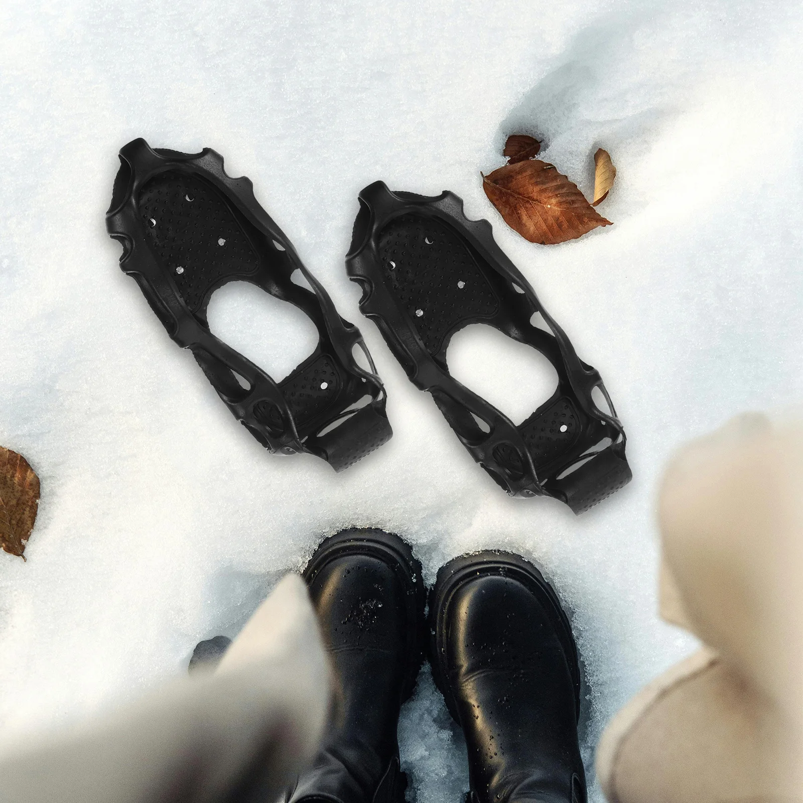 1 Pair Anti-Slip Ice Cleats 24-Tooth Spike Design For Snow Ice Hiking Mountaineering Walking Fishing Outdoor Activities Spikes 
1 Pair Anti-Slip Ice Cleats 24-Tooth Spike Design For Snow Ice Hiking Mountaineering Walking Fishing Outdoor Activities Spikes