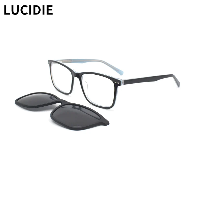 LUCIDIE Retro 2 IN 1 Clip On Polarized Sunglasses Men Myopia Fashion Luxury Designer Glasses Myopia Outdoor Eyeglasses 9105
LUCIDIE Retro 2 IN 1 Clip On Polarized Sunglasses Men Myopia Fashion Luxury Designer Glasses Myopia Outdoor Eyeglasses 9105