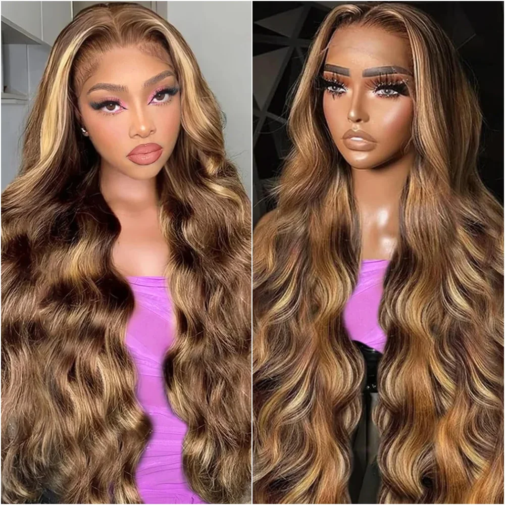 200 Density Highlight Lace Front 13x4 Body Wave Wig 427 Blonde Brown Colored 13x6 HD Lace Frontal Human Hair Wigs Brazilian
200 Density Highlight Lace Front 13x4 Body Wave Wig 427 Blonde Brown Colored 13x6 HD Lace Frontal Human Hair Wigs Brazilian