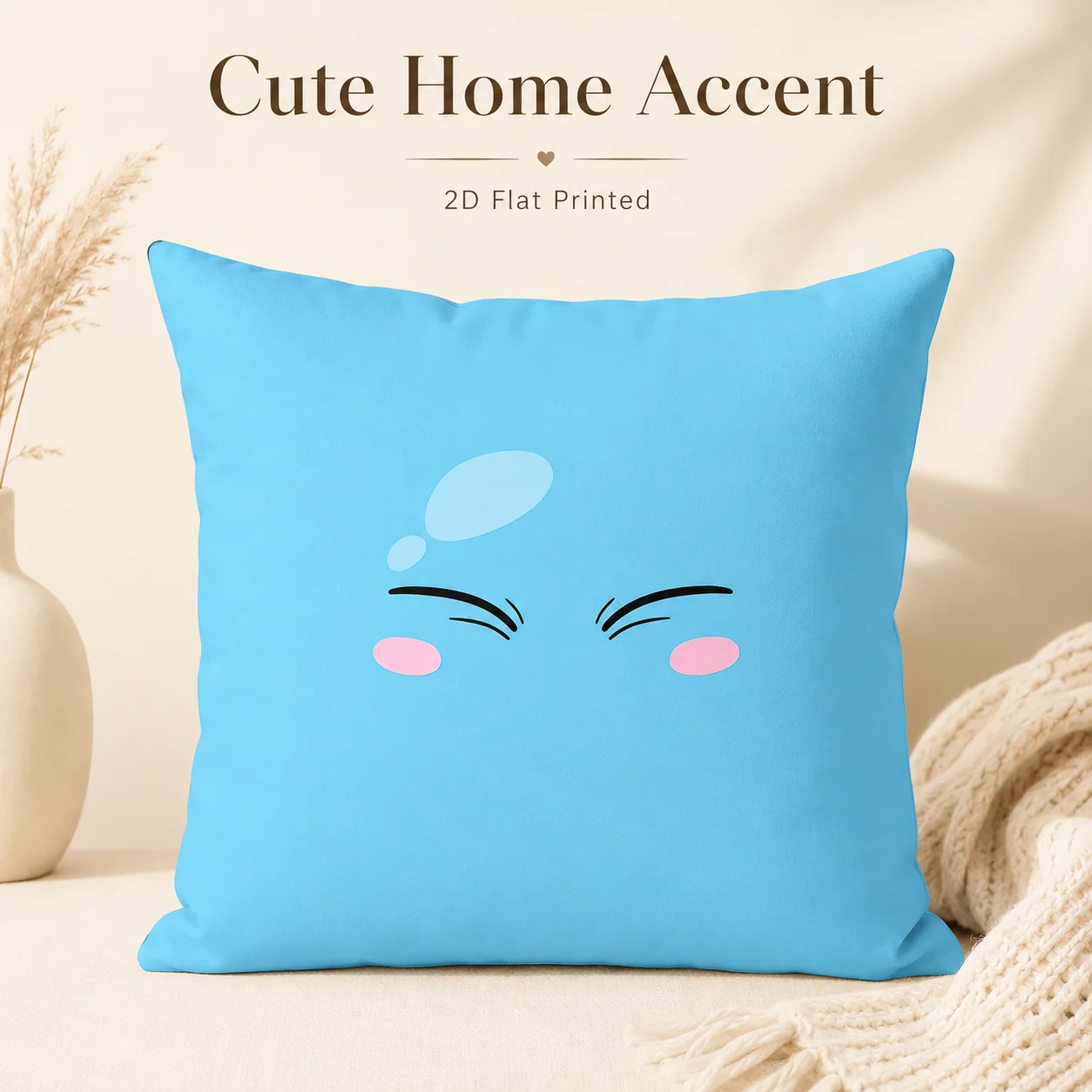 Cute Anime Blue Face Pillowcase Peach Skin 2D Flat Printed Cushion Cover Kawaii Home Accent Sofa Bed Kids Room Decoration
Cute Anime Blue Face Pillowcase Peach Skin 2D Flat Printed Cushion Cover Kawaii Home Accent Sofa Bed Kids Room Decoration