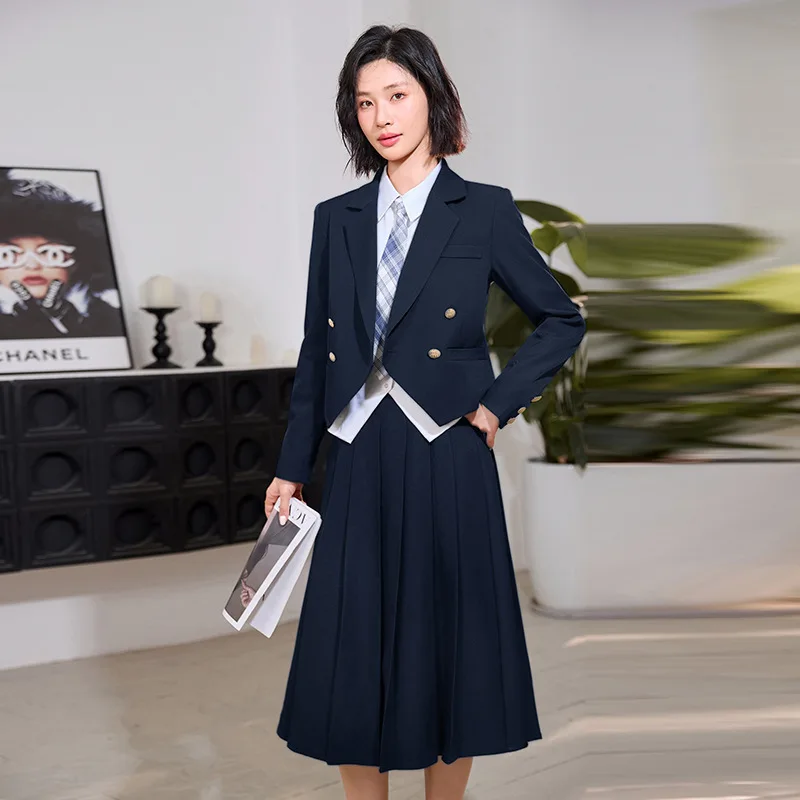 Короткий осенне-зимний новый модный элегантный женский костюм, рабочая одеждаOLПространство для студентов колледжа, профессиональная одежда для интервью
Короткий осенне-зимний новый модный элегантный женский костюм, рабочая одеждаOLПространство для студентов колледжа, профессиональная одежда для интервью