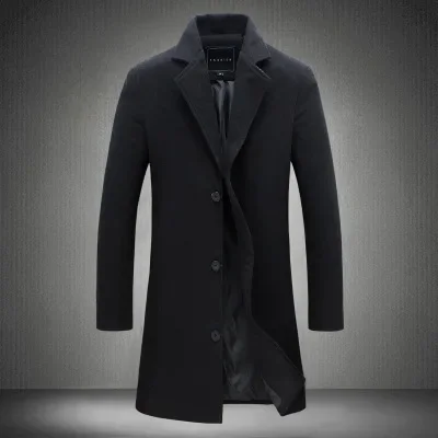 Men Fashion Jackets Men Slim Fits Coats Business Mens Long Winter Windproof Outwears Black Hot Sale High Quality
Men Fashion Jackets Men Slim Fits Coats Business Mens Long Winter Windproof Outwears Black Hot Sale High Quality