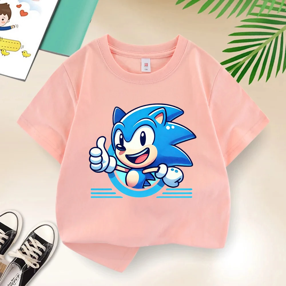 Sonics Number Printed Children's T-shirt Cotton Short Sleeve Boys Clothes Cute Cartoon Birthday Party Toddler Round Neck Shirts
Sonics Number Printed Children's T-shirt Cotton Short Sleeve Boys Clothes Cute Cartoon Birthday Party Toddler Round Neck Shirts