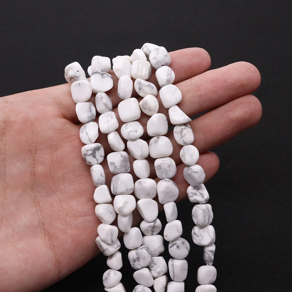 Irregular Natural Stone White Turquoise Loose Spacer Beads 7-10mm Jewelry Making for Diy Bracelet Necklace Accessories Gift 38cm
Irregular Natural Stone White Turquoise Loose Spacer Beads 7-10mm Jewelry Making for Diy Bracelet Necklace Accessories Gift 38cm