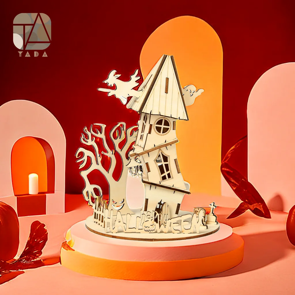 Tada 3D Wooden Puzzle Halloween House Decoration Assembly Mechanical Model Party Toy Gift For Kids Adult
Tada 3D Wooden Puzzle Halloween House Decoration Assembly Mechanical Model Party Toy Gift For Kids Adult