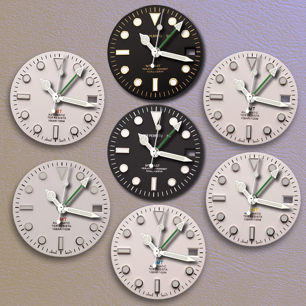 Best sellers 28.5mm S Logo GMT Dial Black font Green Noctilucentnt Suitable for NH34 Movement Watch Modification Accessories
Best sellers 28.5mm S Logo GMT Dial Black font Green Noctilucentnt Suitable for NH34 Movement Watch Modification Accessories