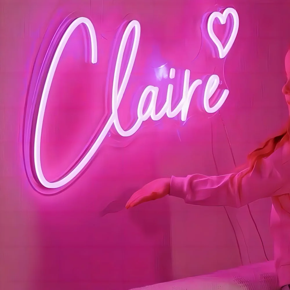 Custom Neon Signs Wall Decor LED Sign Name Dimmable LED Neon Light Signs Wedding Birthday Party Business Personalized Gifts
Custom Neon Signs Wall Decor LED Sign Name Dimmable LED Neon Light Signs Wedding Birthday Party Business Personalized Gifts