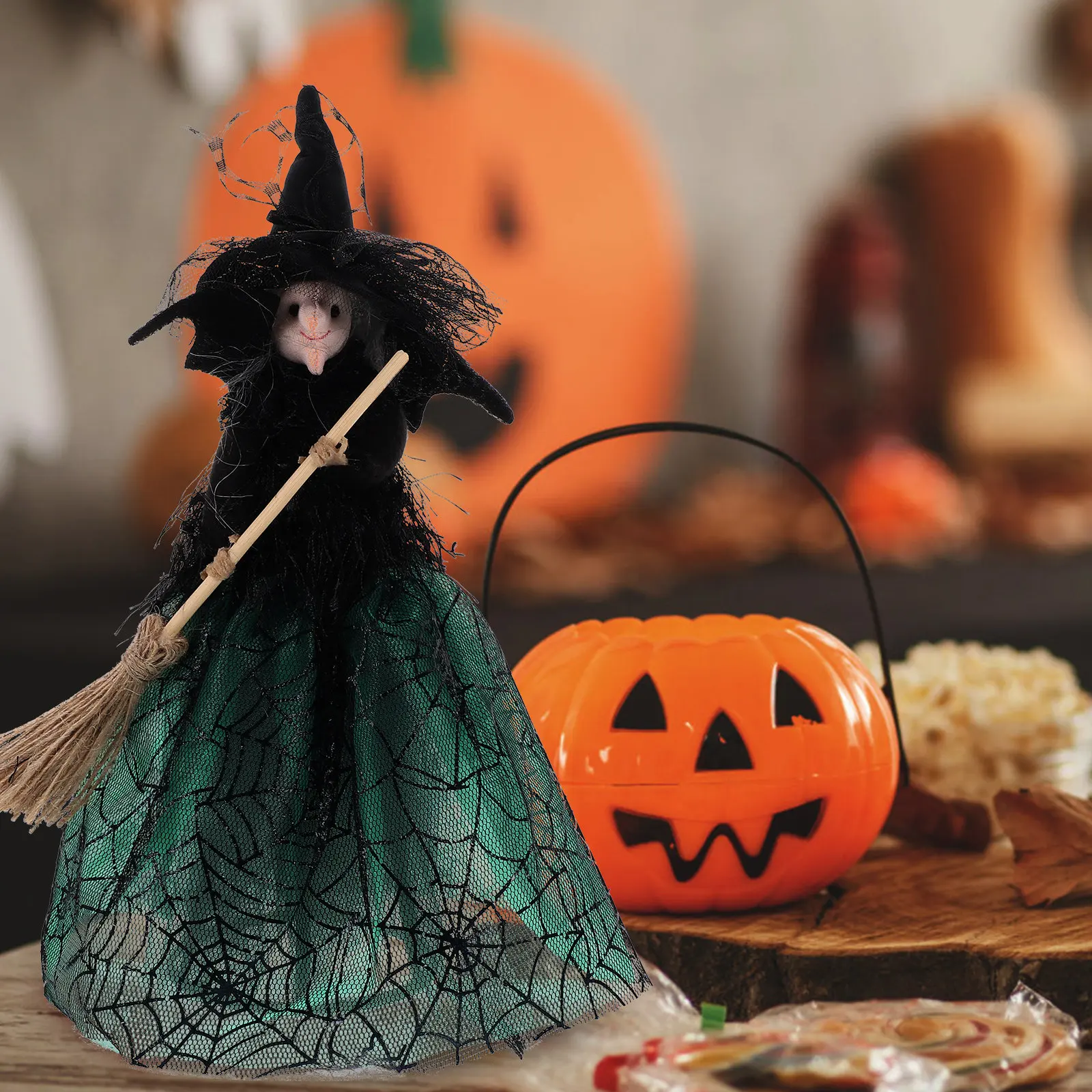 Halloween Witch Decor Halloween Theme Cloth Ornament Lightweight Desktop Display for Party Supplies Cloth Witch
Halloween Witch Decor Halloween Theme Cloth Ornament Lightweight Desktop Display for Party Supplies Cloth Witch