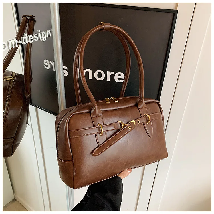 Vintage Large Capacity Underarm Bag Women Totes Portable Commute Shoulder Bag Handheld Boston Handbag Female Messenger Bags
Vintage Large Capacity Underarm Bag Women Totes Portable Commute Shoulder Bag Handheld Boston Handbag Female Messenger Bags