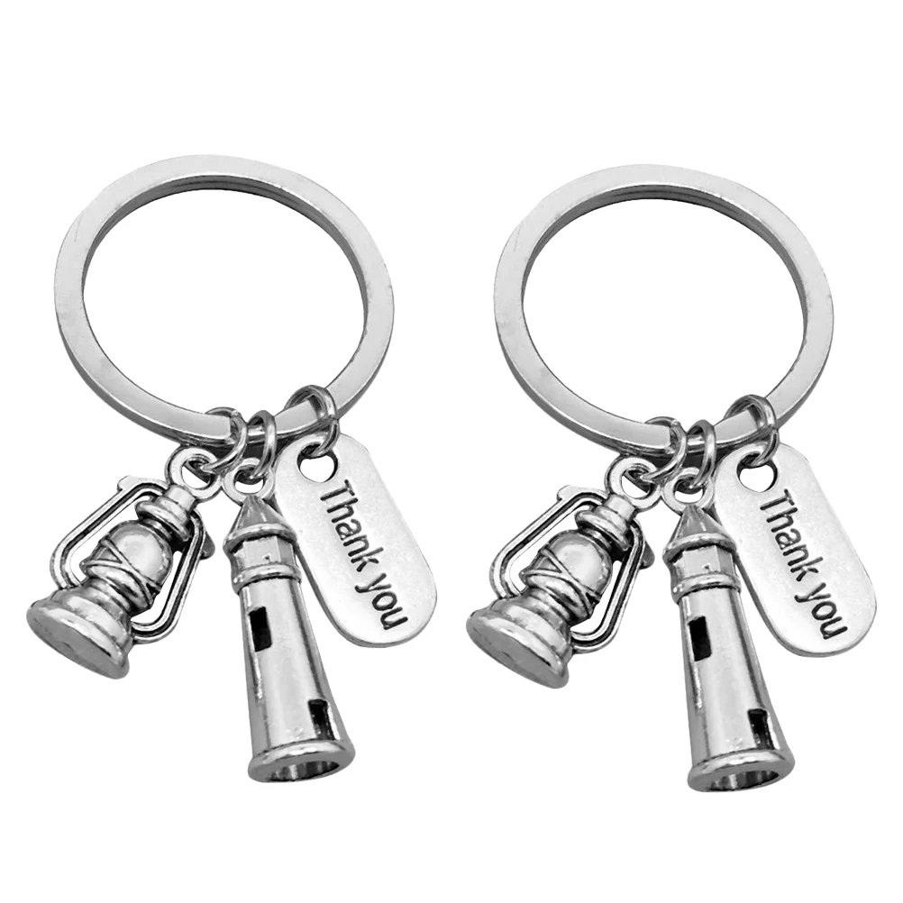 2 pcs Key Chain Lighthouse Kerosene Lamp Stainless Steel Teacher Gift Colleague Souvenir Key Ring Holder Pendant 
2 pcs Key Chain Lighthouse Kerosene Lamp Stainless Steel Teacher Gift Colleague Souvenir Key Ring Holder Pendant