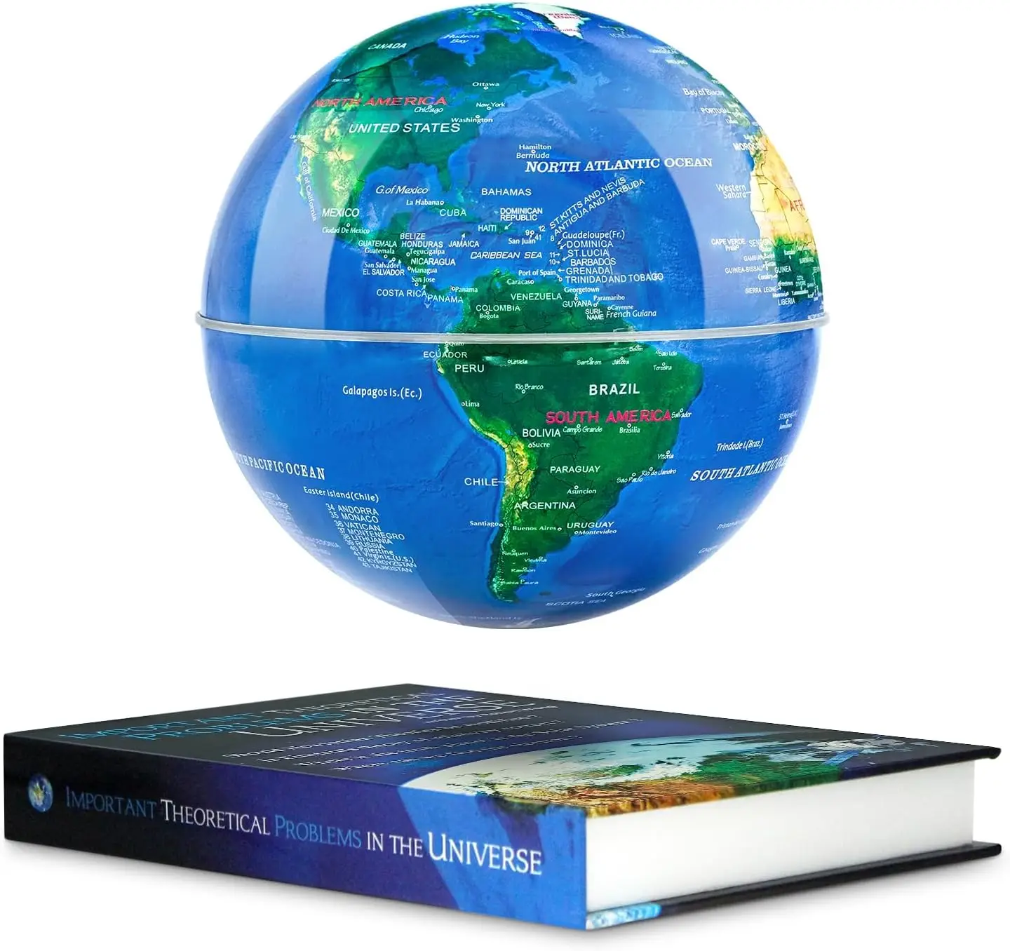 Magnetic Levitation Floating Globe with 16 Color LED Lights, Rotating World Map, Book Base Desk Decor, Tech Gadget for Home Office
Magnetic Levitation Floating Globe with 16 Color LED Lights, Rotating World Map, Book Base Desk Decor, Tech Gadget for Home Office