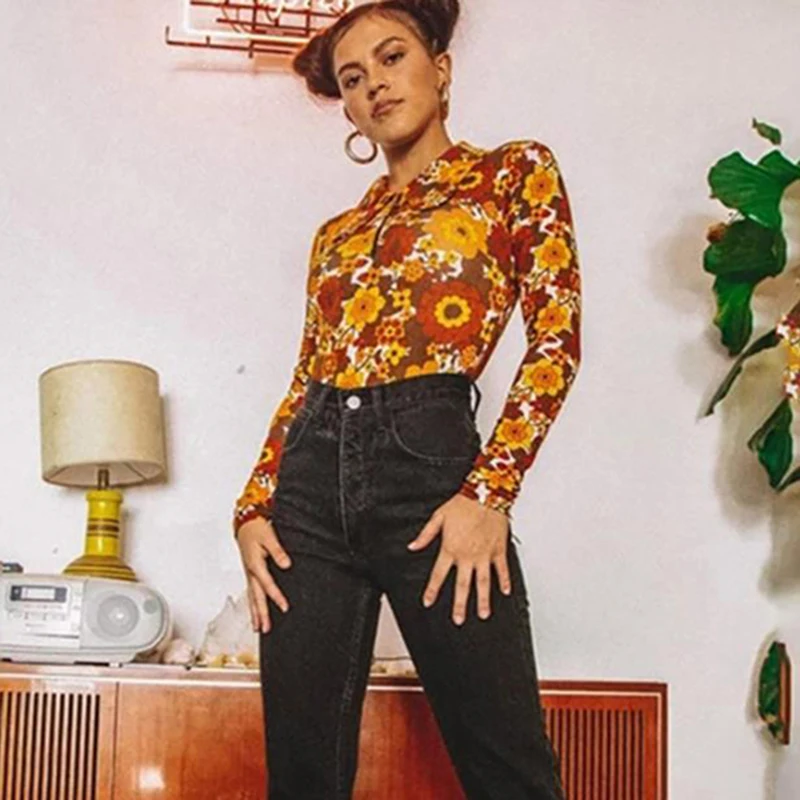 Rompertjes Floral Print Jumpsuits Fashion Zipper T-shirts Sexy Schede Skinny Long Sleeve Bodysuits Top Suit Catsuit Clothing XL
Rompertjes Floral Print Jumpsuits Fashion Zipper T-shirts Sexy Schede Skinny Long Sleeve Bodysuits Top Suit Catsuit Clothing XL