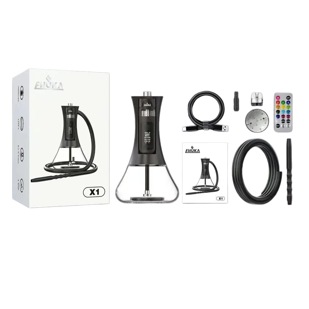 EHUKA Electric Hookah Set Portable Multifunctional Shisha Stainless Acrylic Hookah High Quality Shisha with LED Display
EHUKA Electric Hookah Set Portable Multifunctional Shisha Stainless Acrylic Hookah High Quality Shisha with LED Display