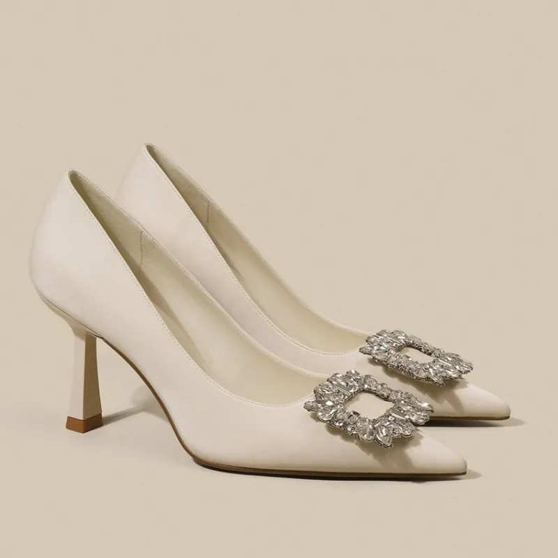 Fall New Stiletto Single Shoes Fashion Pointed Toe Shallow Slip Rhinestone Non-Slip Slip-On High Heels
Fall New Stiletto Single Shoes Fashion Pointed Toe Shallow Slip Rhinestone Non-Slip Slip-On High Heels