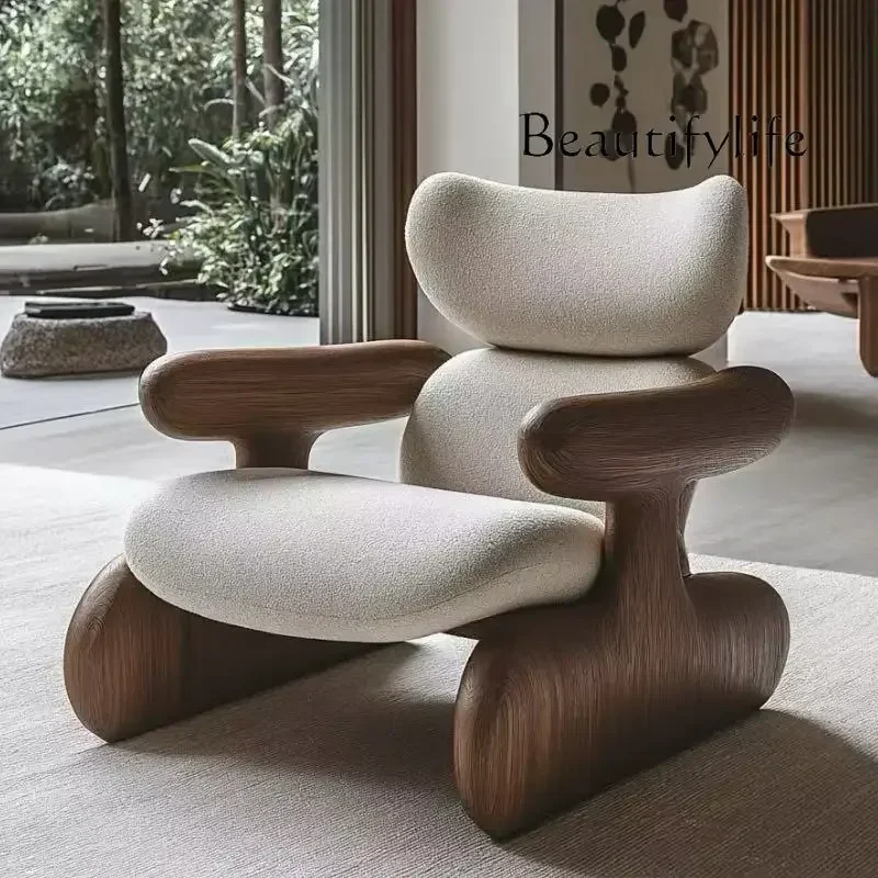 New medieval light luxury solid wood sofa home balcony living room creative personalized chair
New medieval light luxury solid wood sofa home balcony living room creative personalized chair
