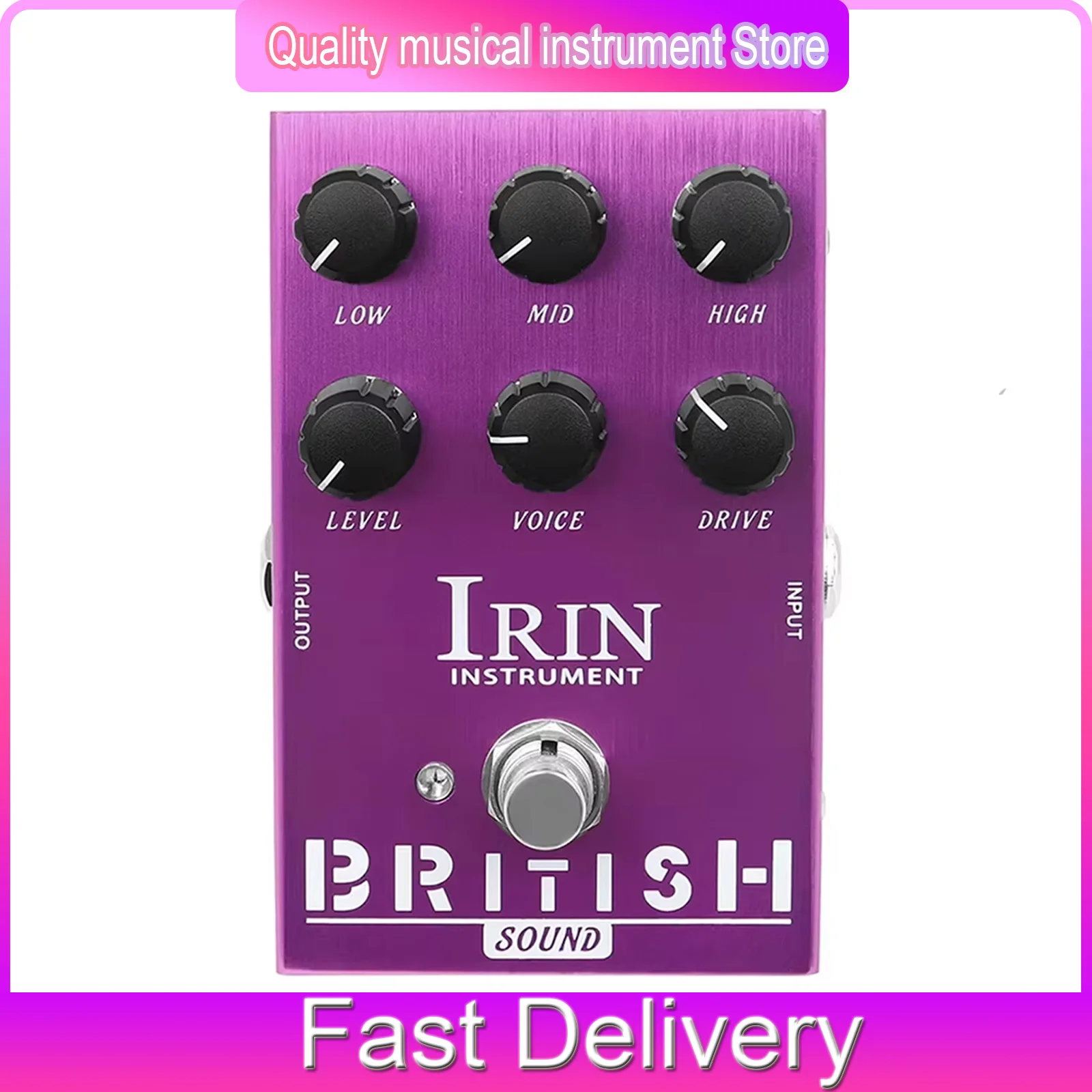 Гитарная педаль эффектов IRIN AN-31 BRITISH Sound: симулятор блюзового усилителя, эффект овердрайва, педаль Plexi Roar
Гитарная педаль эффектов IRIN AN-31 BRITISH Sound: симулятор блюзового усилителя, эффект овердрайва, педаль Plexi Roar