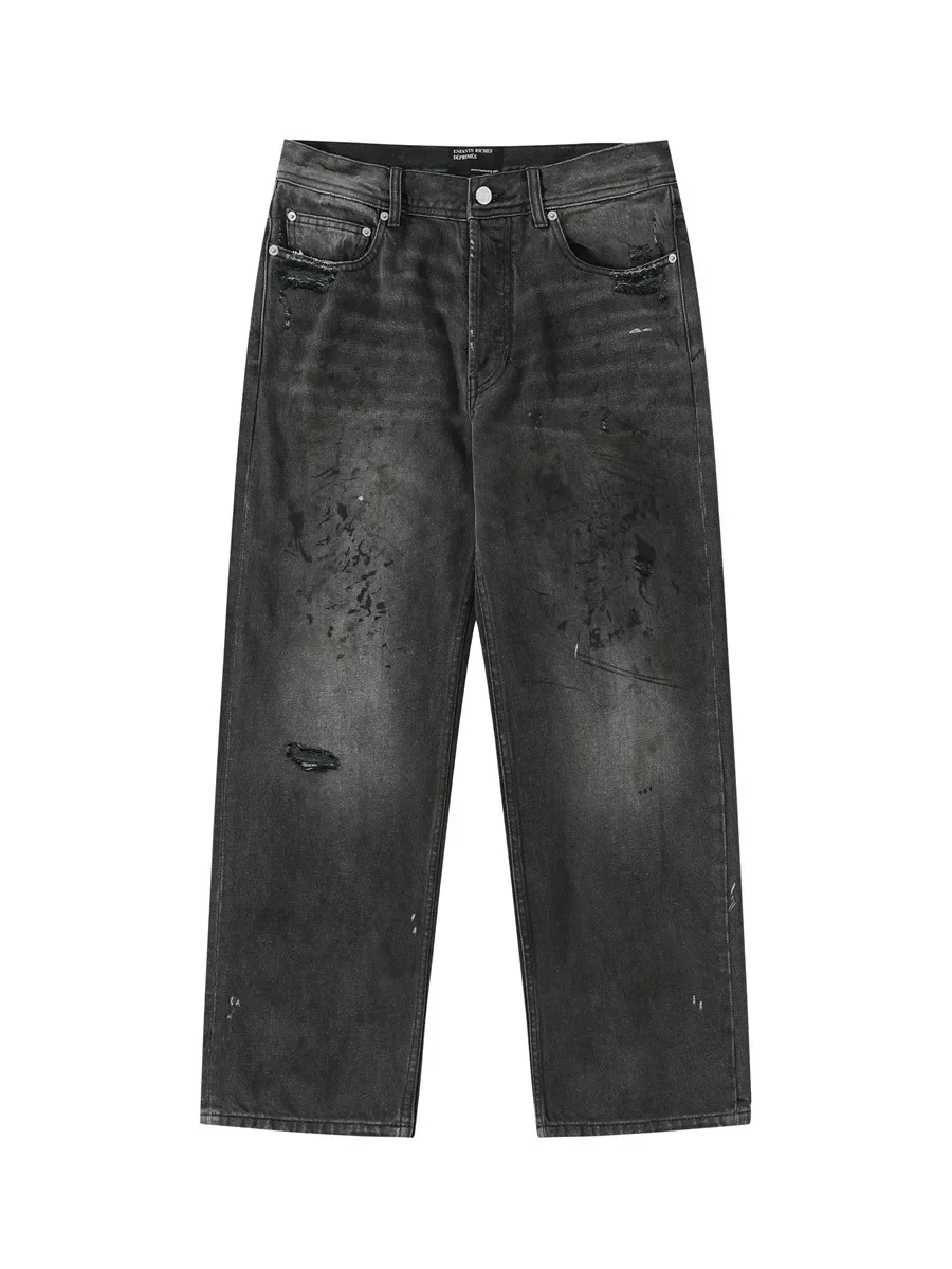 Melancholic Rich Second Generation Black Graffiti Old Damage Dirty Washed Jeans ER/D 25SS
Melancholic Rich Second Generation Black Graffiti Old Damage Dirty Washed Jeans ER/D 25SS