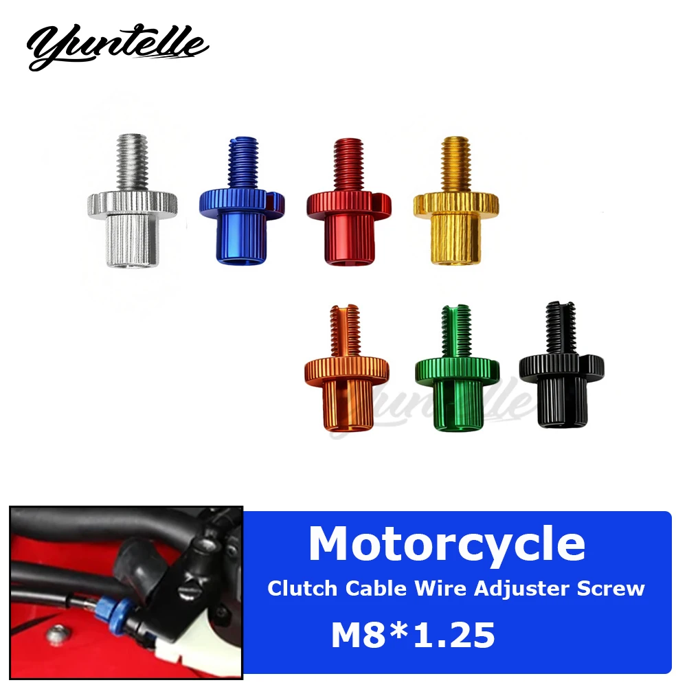 M8*1.25 Bolt Clutch Cable Wire Adjuster Screw For YAMAHA MT03 MT15 MT25 MT125 FZ25 YZF R3 R25 TDM 850 900 Motorcycle Accessories
M8*1.25 Bolt Clutch Cable Wire Adjuster Screw For YAMAHA MT03 MT15 MT25 MT125 FZ25 YZF R3 R25 TDM 850 900 Motorcycle Accessories