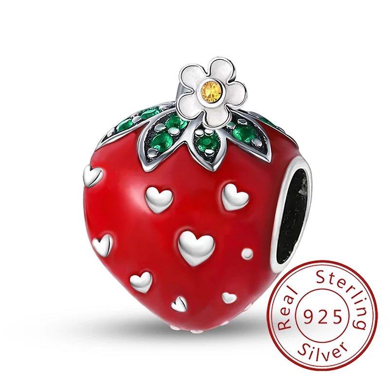 925 Sterling Silver Strawberry Love Heart Hot Air Ball Pendant beads Fit Diy Bracelet Bangle Making Gift Of High Quality Jewelry
925 Sterling Silver Strawberry Love Heart Hot Air Ball Pendant beads Fit Diy Bracelet Bangle Making Gift Of High Quality Jewelry