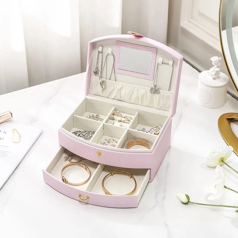 2022 Universal Jewelry Organizer Display Travel Jewelry Case Boxes Portable Jewelry Box Button Leather Storage Customized gift
2022 Universal Jewelry Organizer Display Travel Jewelry Case Boxes Portable Jewelry Box Button Leather Storage Customized gift