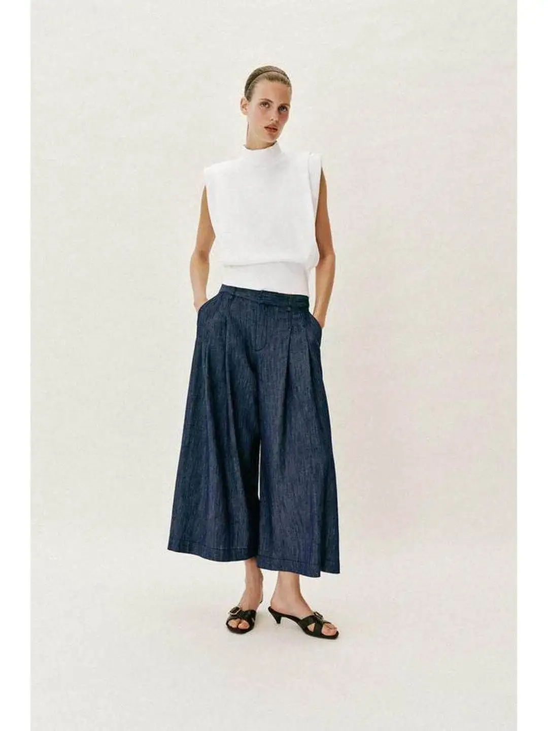 Loose Wide Leg Pants Spring New Style Back Double Sewing Pocket Decoration Casual High Waist Polyester Fiber Folded Ladies Tr...
Loose Wide Leg Pants Spring New Style Back Double Sewing Pocket Decoration Casual High Waist Polyester Fiber Folded Ladies Tr...