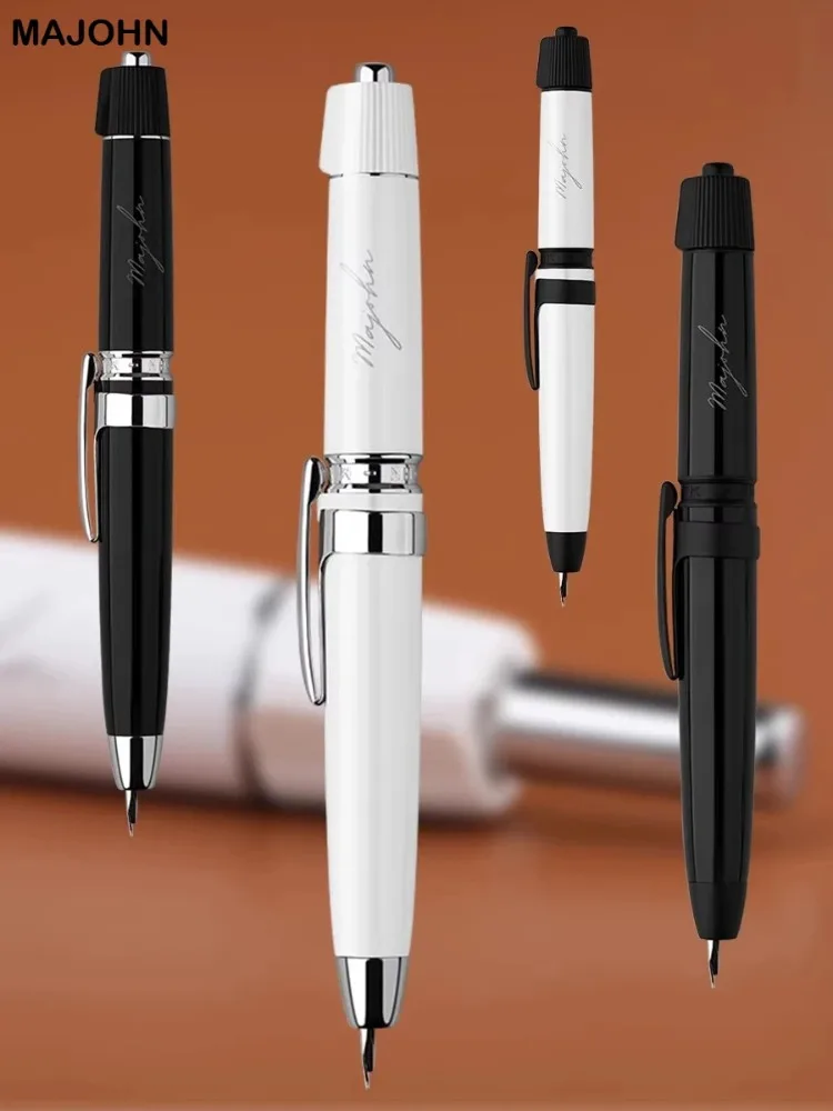 Ручка-фонтан MAJOHN A3, выдвижная, с поворотным механизмом, из смолы, с наконечником EF 0.4 мм, для письма, офиса и школы, аналог JINHAO, канцелярские товары
Ручка-фонтан MAJOHN A3, выдвижная, с поворотным механизмом, из смолы, с наконечником EF 0.4 мм, для письма, офиса и школы, аналог JINHAO, канцелярские товары