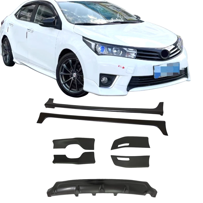 Для Toyota Corolla 2014 2015 2016, передняя губа, задняя губа, боковые юбки, диффузор, комплекты кузова автомобиля, материал ABS, внешние детали
Для Toyota Corolla 2014 2015 2016, передняя губа, задняя губа, боковые юбки, диффузор, комплекты кузова автомобиля, материал ABS, внешние детали
