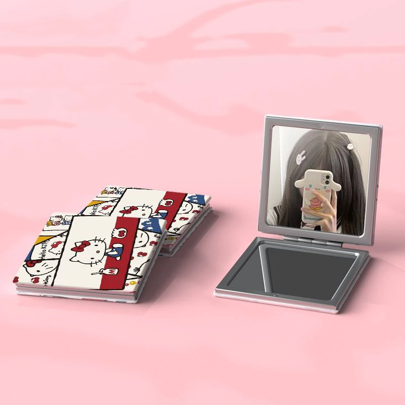 Kawaii Sanrio Hello Kitty Girl Makeup Mirror Double Sided Folding Mirror Student Portable Makeup Mirror Female Leather Mask Gift
Kawaii Sanrio Hello Kitty Girl Makeup Mirror Double Sided Folding Mirror Student Portable Makeup Mirror Female Leather Mask Gift