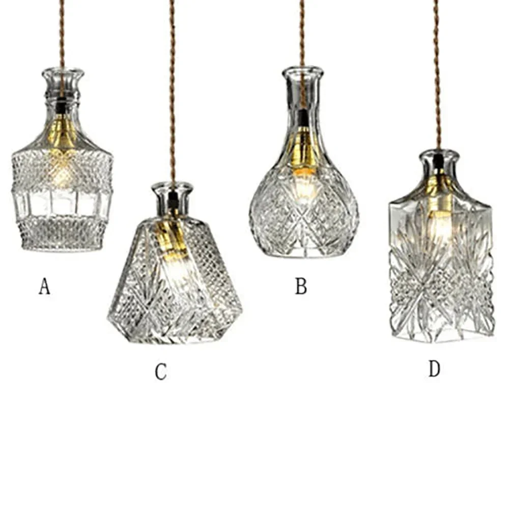 Retro Creative Chandelier Ceiling Lamp For Bar Living Room Bedroom Dining Glass Wine Bottle Pendant Lamp
Retro Creative Chandelier Ceiling Lamp For Bar Living Room Bedroom Dining Glass Wine Bottle Pendant Lamp