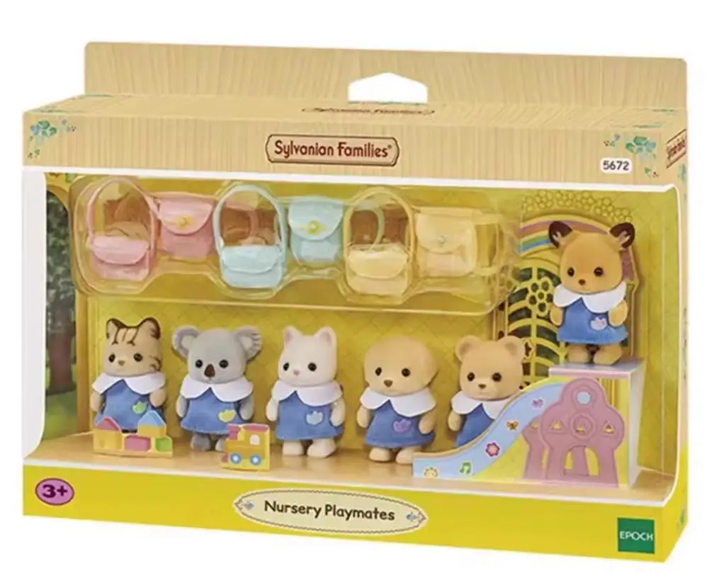 Sylvanian Families 5672 Nursery Playmates 6 Baby Figures Set With School Uniform Bags And Playground Accessories Dollhouse Toy
Sylvanian Families 5672 Nursery Playmates 6 Baby Figures Set With School Uniform Bags And Playground Accessories Dollhouse Toy