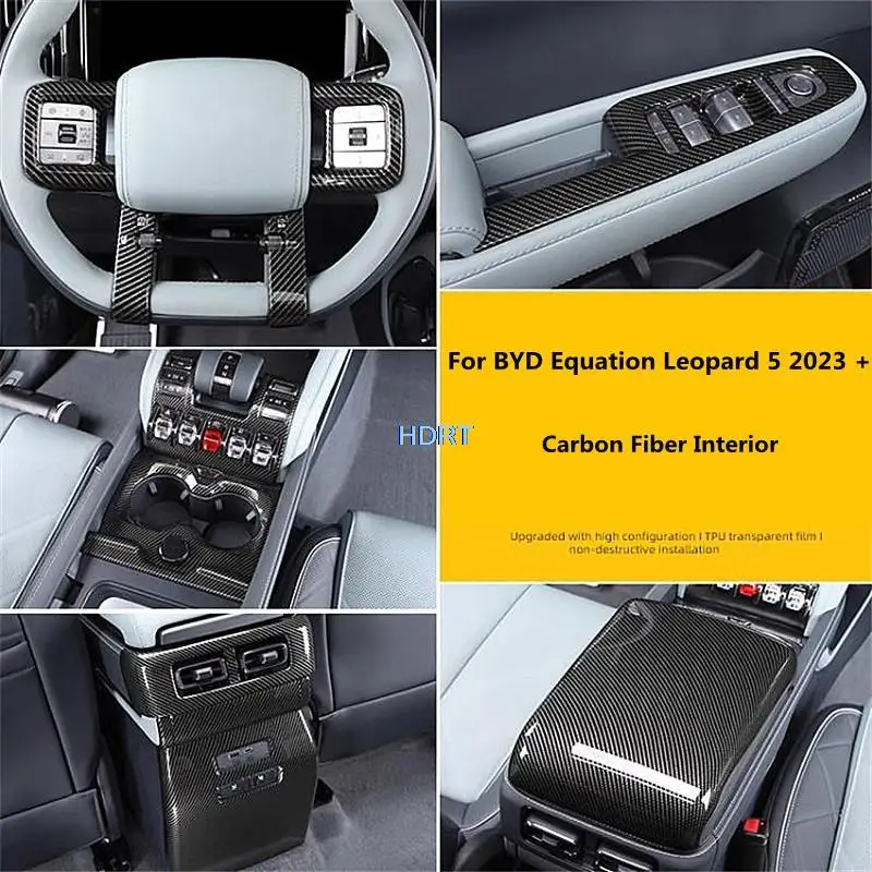 Car Style Carbon Fiber Interior Gear Shift Panel Cover Water Cup Air Vent Outlet Trim Sticker For BYD Equation Leopard 5 2023 +
Car Style Carbon Fiber Interior Gear Shift Panel Cover Water Cup Air Vent Outlet Trim Sticker For BYD Equation Leopard 5 2023 +