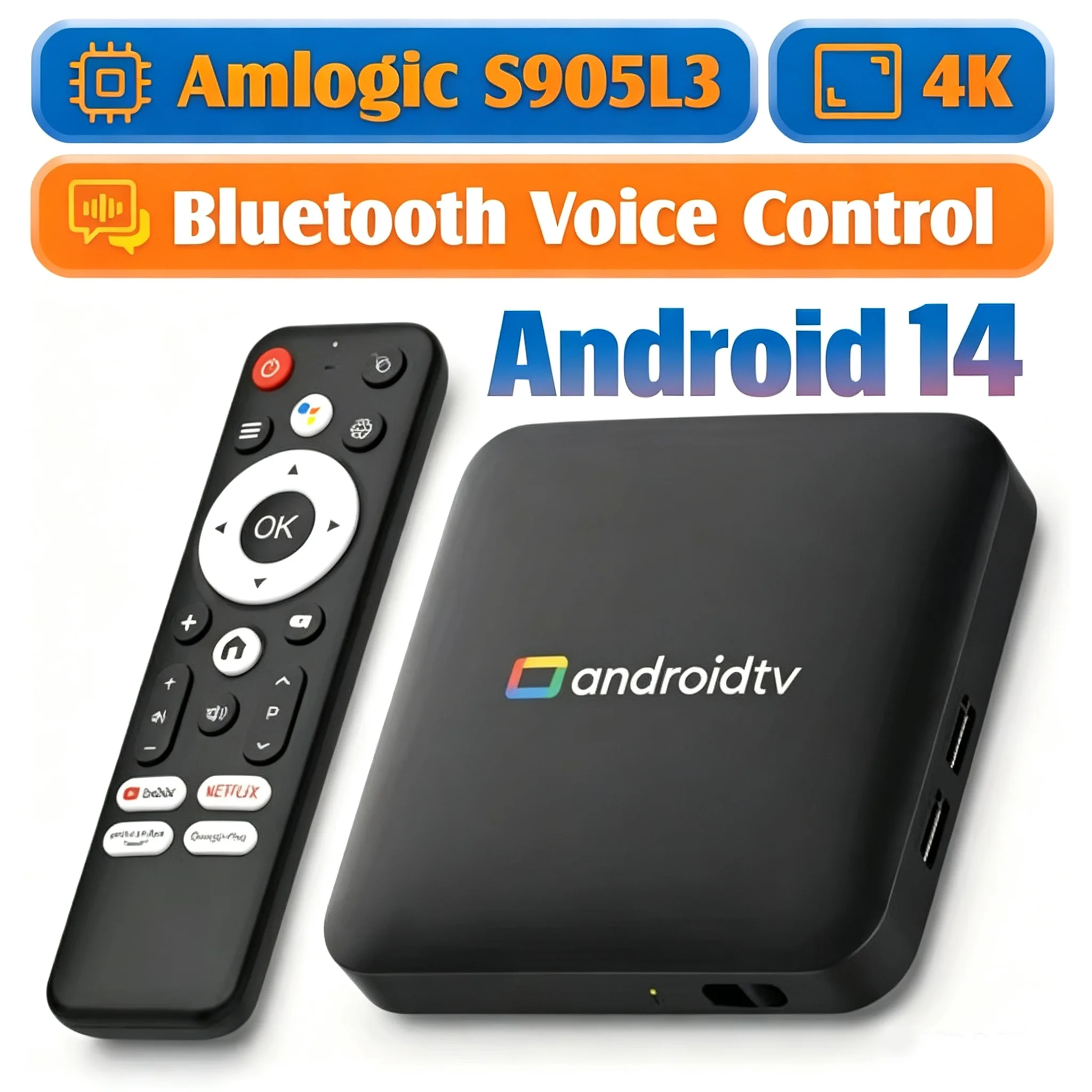 H96Max S905L3 Android 14 Smart TV Box 2.4G&5G Dual WiFi Support 4K HD Quad Core Media Player Home Smart Set Top TV Box
H96Max S905L3 Android 14 Smart TV Box 2.4G&5G Dual WiFi Support 4K HD Quad Core Media Player Home Smart Set Top TV Box