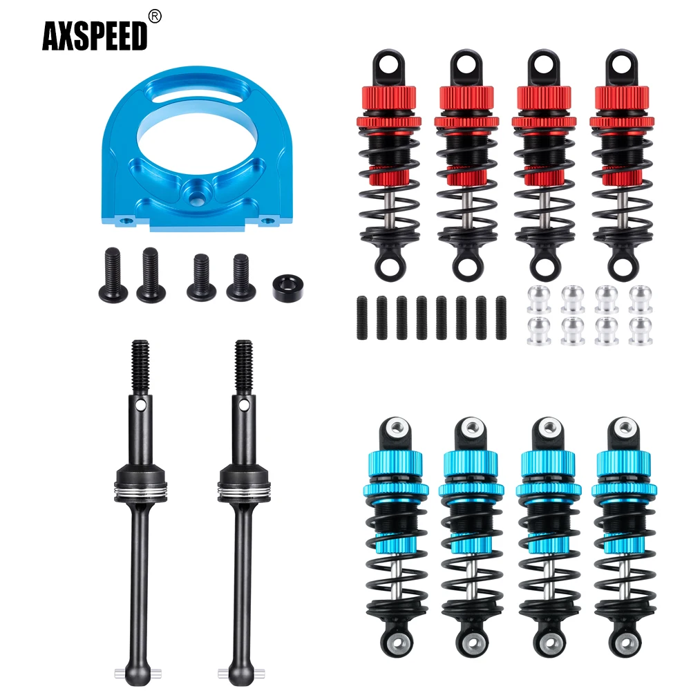 AXSPEED Front & Rear Shock Absorber Steering Cup Diff Cup Swing Shaft Servo mount Drive Shaft CVD For 1/10 Tamiya TT02 RC Car
AXSPEED Front & Rear Shock Absorber Steering Cup Diff Cup Swing Shaft Servo mount Drive Shaft CVD For 1/10 Tamiya TT02 RC Car