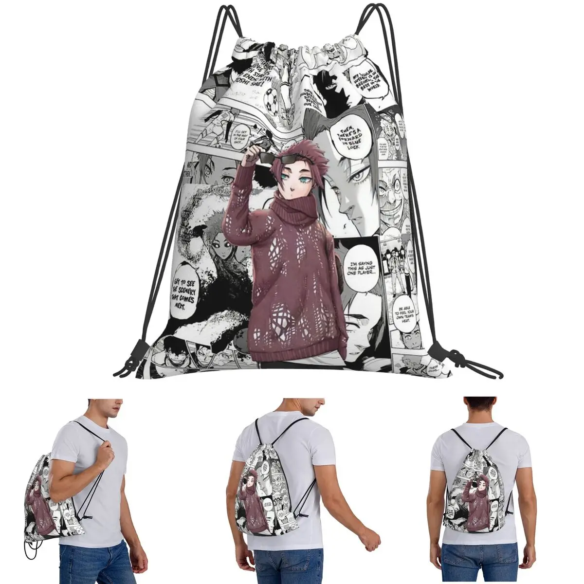 Itoshi Sae Blue Lock мультфильм аниме рюкзаки повседневные портативные сумки на шнурке обувь сумка книги сумки для мужчин женщин студентов
Itoshi Sae Blue Lock мультфильм аниме рюкзаки повседневные портативные сумки на шнурке обувь сумка книги сумки для мужчин женщин студентов