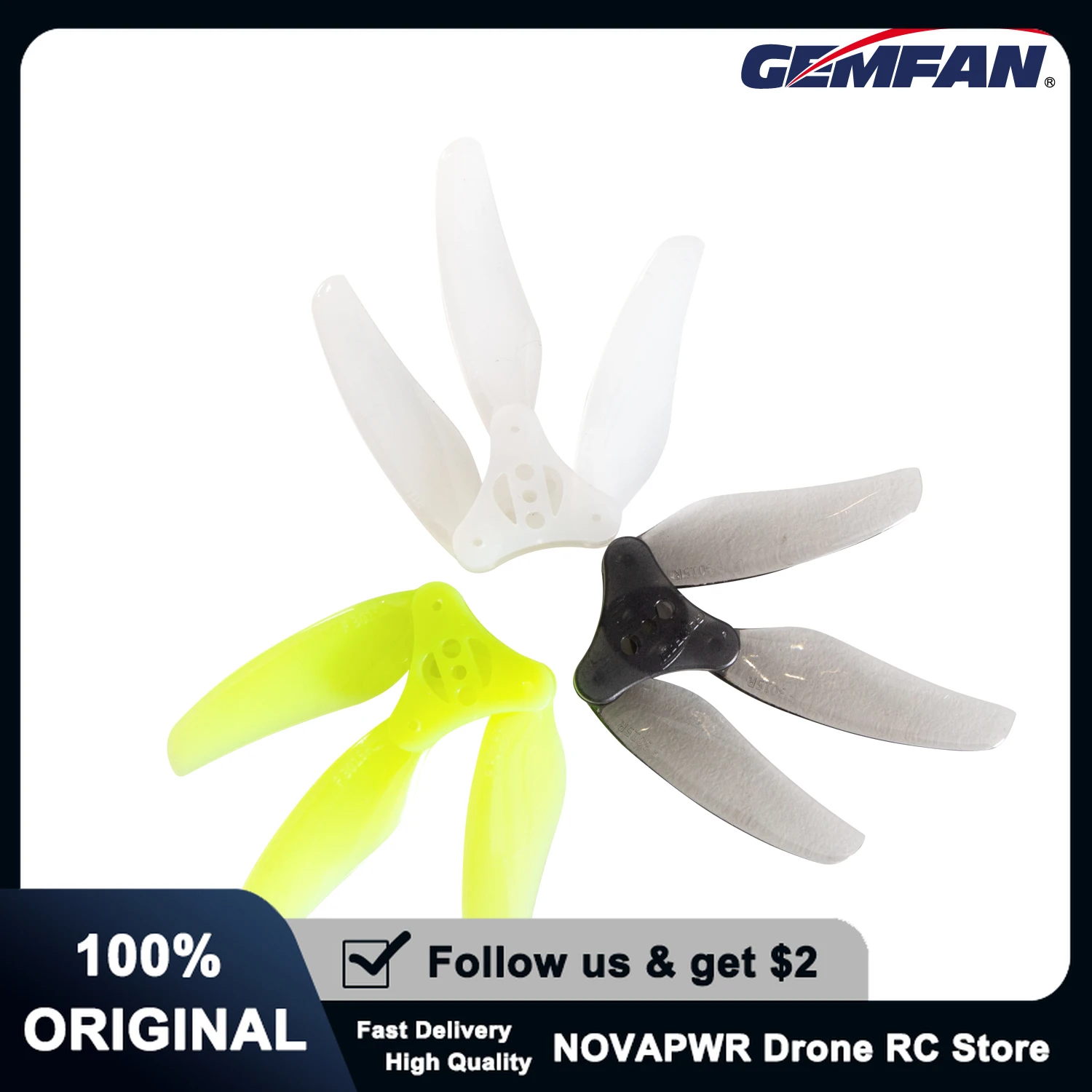 Gemfan F3015 3Inch Folding Ducted Propeller Portable 3-Blade for Travel FPV Drones
Gemfan F3015 3Inch Folding Ducted Propeller Portable 3-Blade for Travel FPV Drones