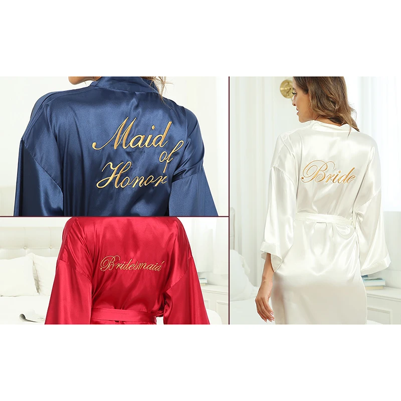 Chinese Women Rayon Embroidery Bride Bridesmaid Kimono Bathrobe Dress Sexy Mini Sleep Nightshirt Sleepwear Wedding Robes S0102
Chinese Women Rayon Embroidery Bride Bridesmaid Kimono Bathrobe Dress Sexy Mini Sleep Nightshirt Sleepwear Wedding Robes S0102