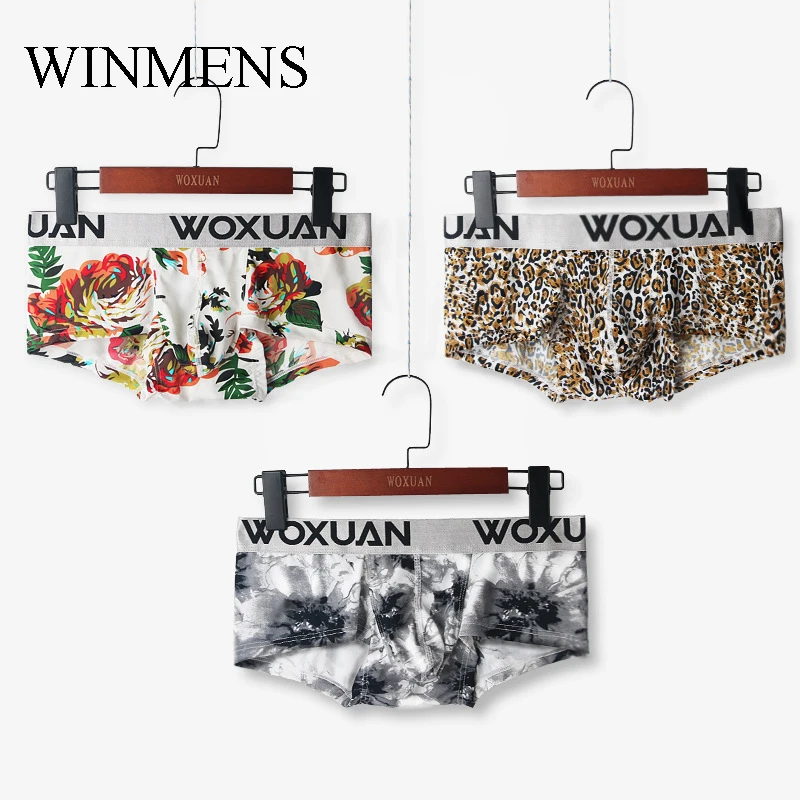 Men's Sexy Leopard Print Boxer Briefs Underwear Floral Print Elastic Gent Funny Comfort Trunks Underpants Bulge Pouch Panties
Men's Sexy Leopard Print Boxer Briefs Underwear Floral Print Elastic Gent Funny Comfort Trunks Underpants Bulge Pouch Panties