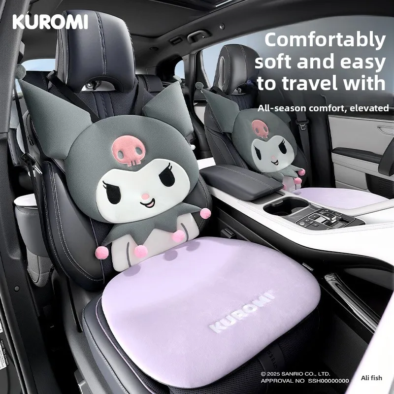Подушка для автомобильного сиденья Sanrio Kuromi, удобная и теплая зимняя подушка, украшение для автомобиля, подарок на Рождество для девочек, аксессуары для интерьера автомобиля
Подушка для автомобильного сиденья Sanrio Kuromi, удобная и теплая зимняя подушка, украшение для автомобиля, подарок на Рождество для девочек, аксессуары для интерьера автомобиля