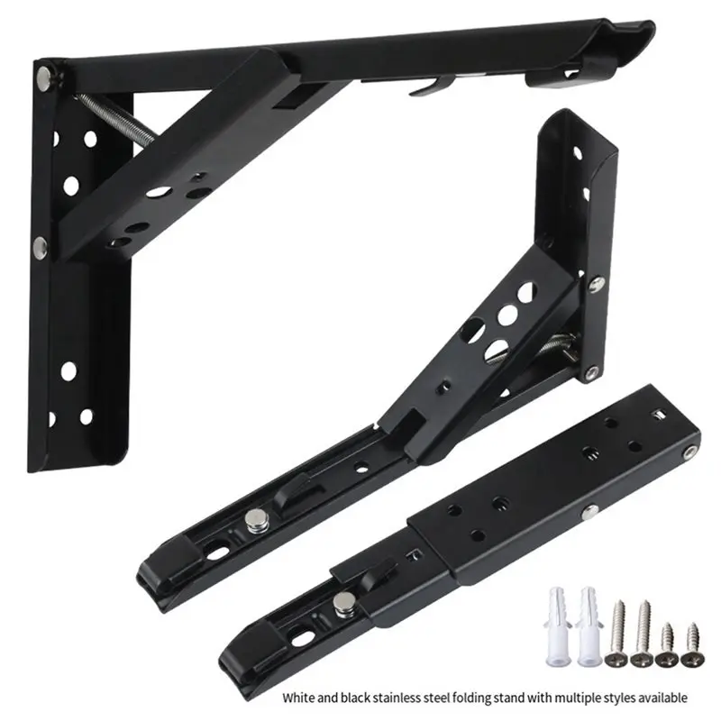 ABKL-8 Inch Heavy Duty Stainless Steel Folding Shelf Brackets, Wall Mounted Collapsible Bracket For DIY Space - 2Pc
ABKL-8 Inch Heavy Duty Stainless Steel Folding Shelf Brackets, Wall Mounted Collapsible Bracket For DIY Space - 2Pc