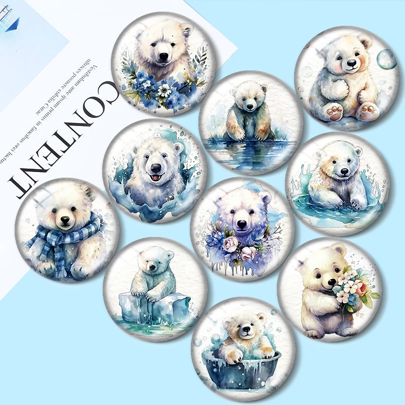 Chubby Polar Bear 12/18/20/25mm glass cabochon necklace bracelet pendant rings for jewelry demo earrings back Making findings
Chubby Polar Bear 12/18/20/25mm glass cabochon necklace bracelet pendant rings for jewelry demo earrings back Making findings
