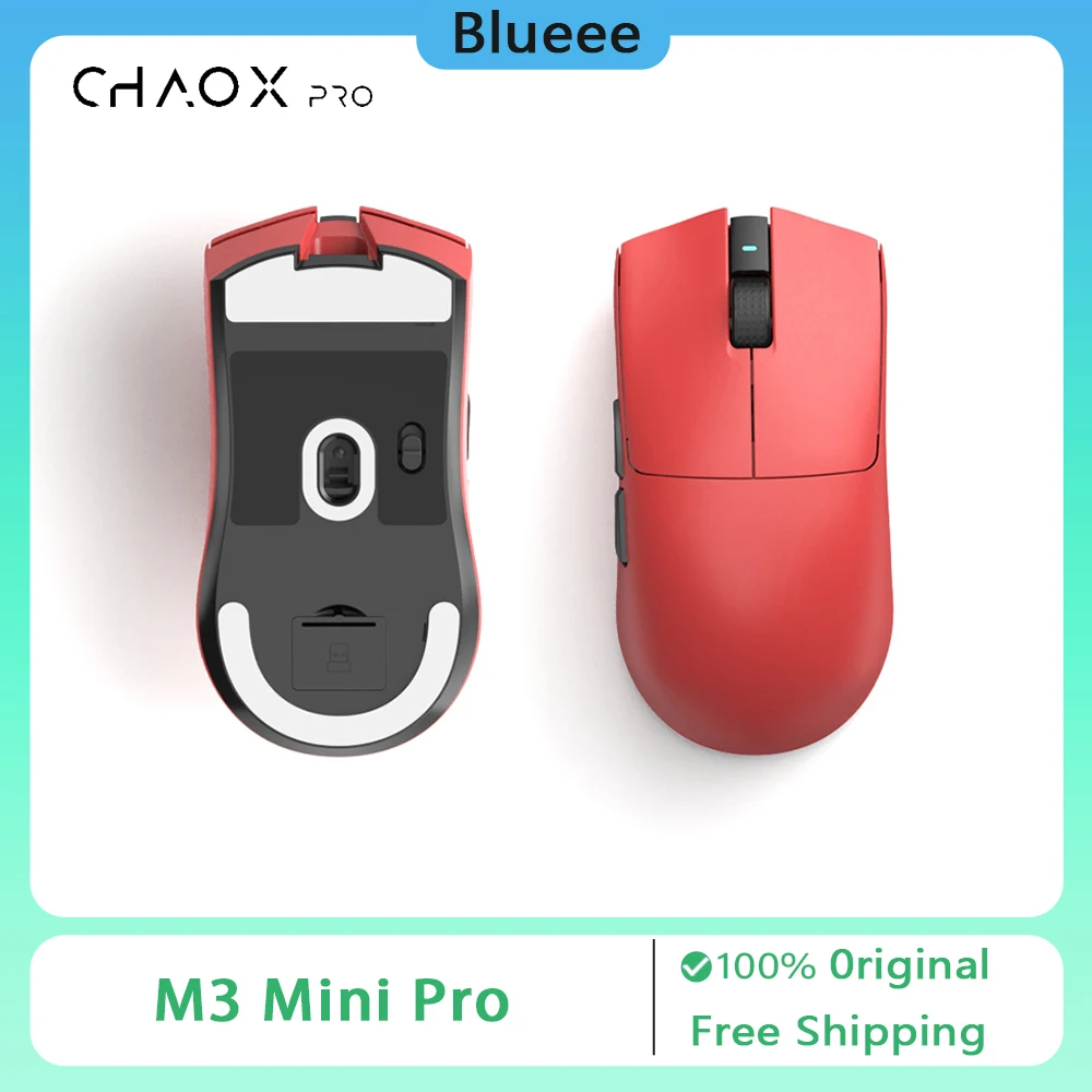 CHAOS M3 Mini Pro Wireless Mouse Dual Mode Lightweight PAW3395 1Khz Gaming Mouse Ergonomic Office Mice Custom PC Accessories
CHAOS M3 Mini Pro Wireless Mouse Dual Mode Lightweight PAW3395 1Khz Gaming Mouse Ergonomic Office Mice Custom PC Accessories