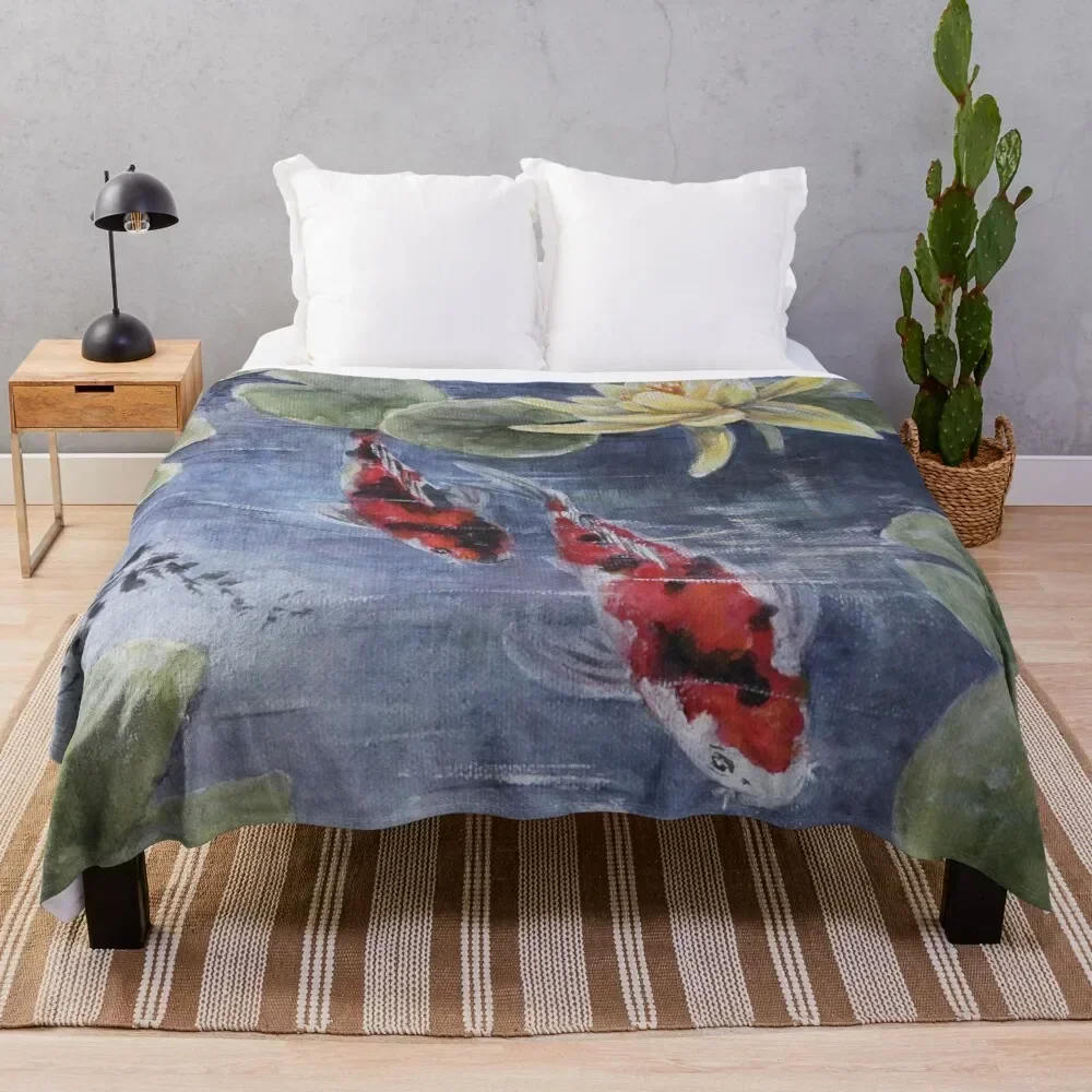 Zen Water Garden Lotus | Red Koi Pond Throw Blanket Sofa Multi-Purpose Blankets
Zen Water Garden Lotus | Red Koi Pond Throw Blanket Sofa Multi-Purpose Blankets