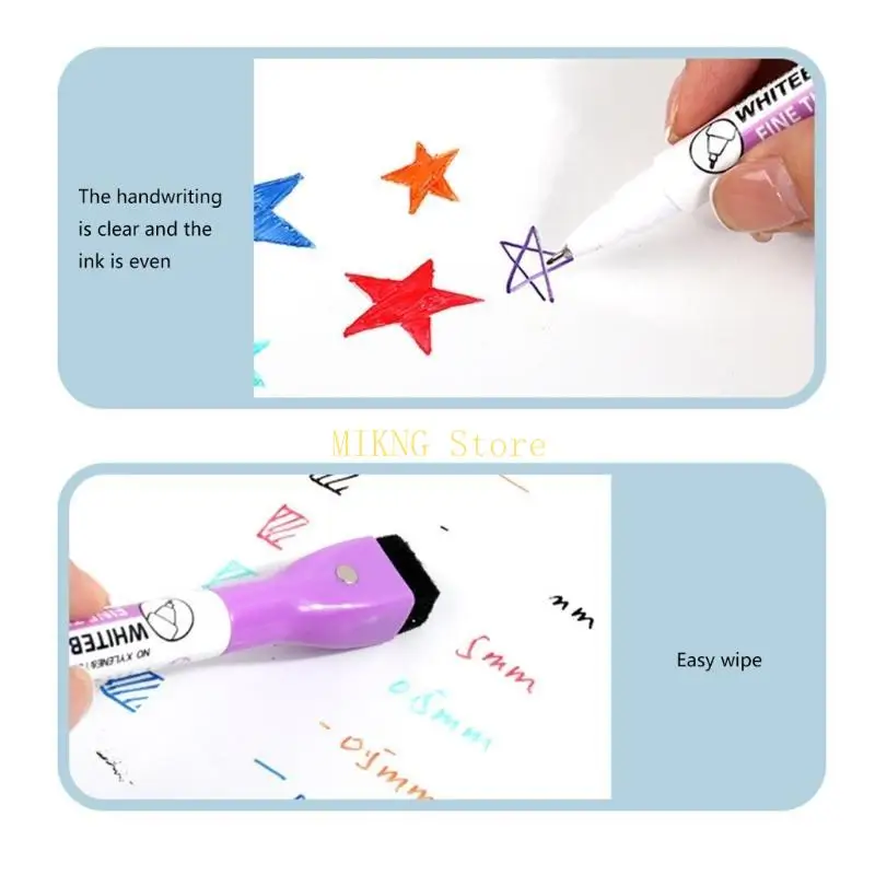 Магнитный маркер с ластиком, тонкий наконечник 0,5 мм, 8 цветов, стираемый маркер для доски для досок, флипчарт, лучшая
Магнитный маркер с ластиком, тонкий наконечник 0,5 мм, 8 цветов, стираемый маркер для доски для досок, флипчарт, лучшая