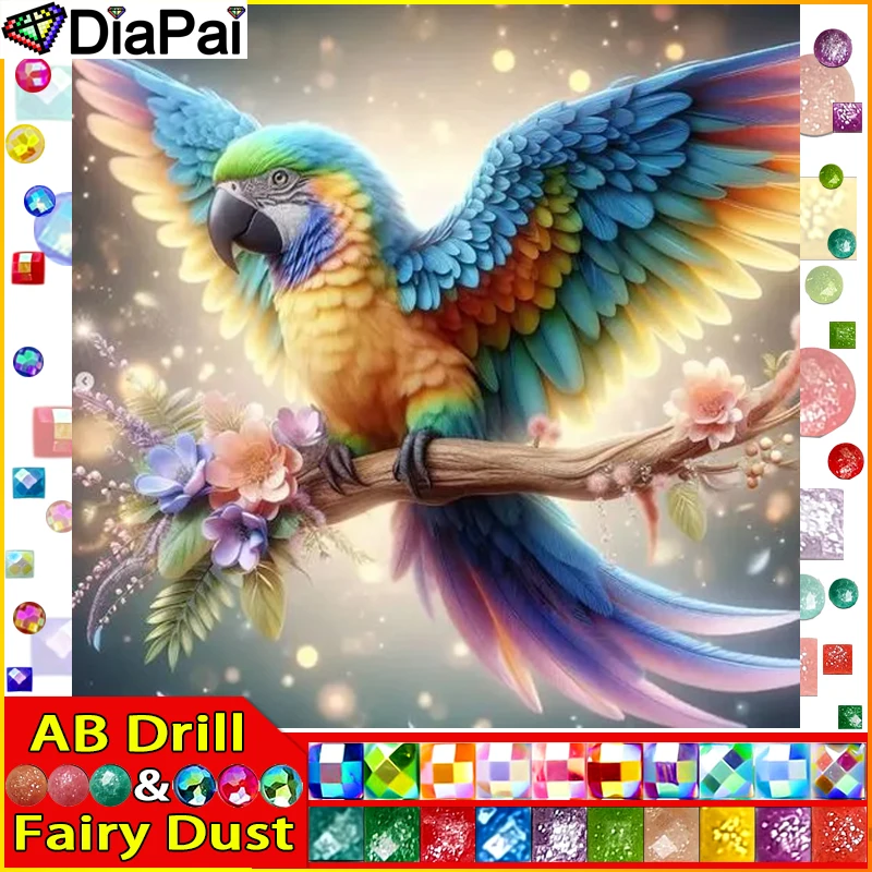 DIAPAI Fairy Dust AB 5D Алмазный "Цветок папуги" Алмазная вышивка Полный круглый/квадратный Diy Алмазная картина Вышивка крестиком Домашний декор
DIAPAI Fairy Dust AB 5D Алмазный "Цветок папуги" Алмазная вышивка Полный круглый/квадратный Diy Алмазная картина Вышивка крестиком Домашний декор