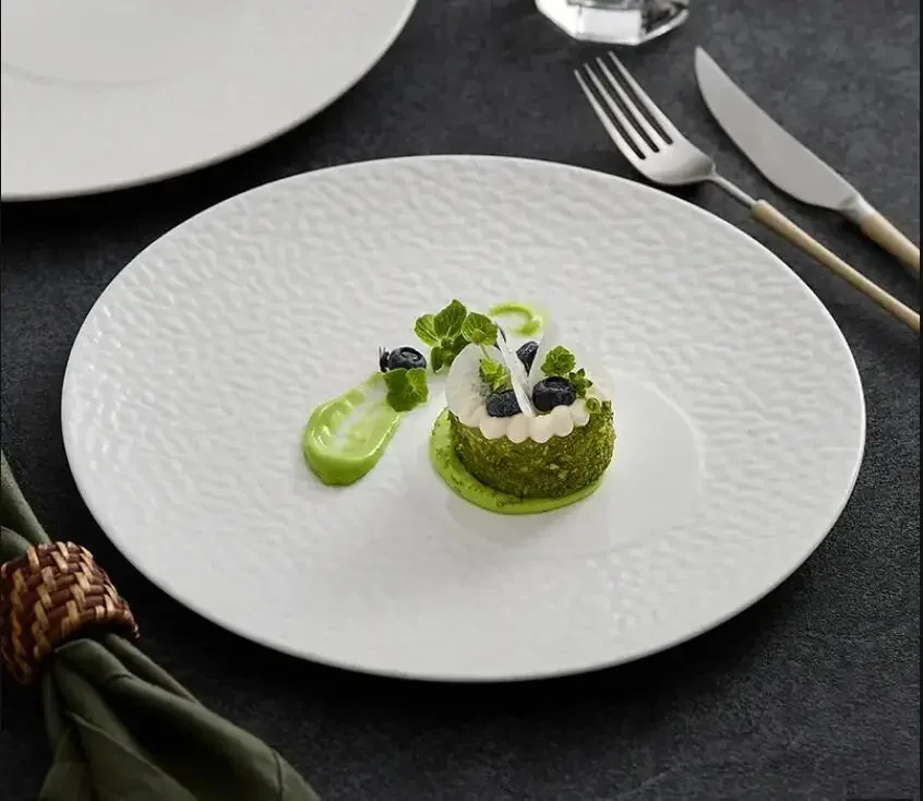 Nordic Hotel Restaurant Steak Plate White Main Dish Creative Salad Dessert Plate Home Gathering Dinner Ceramic Tableware
Nordic Hotel Restaurant Steak Plate White Main Dish Creative Salad Dessert Plate Home Gathering Dinner Ceramic Tableware