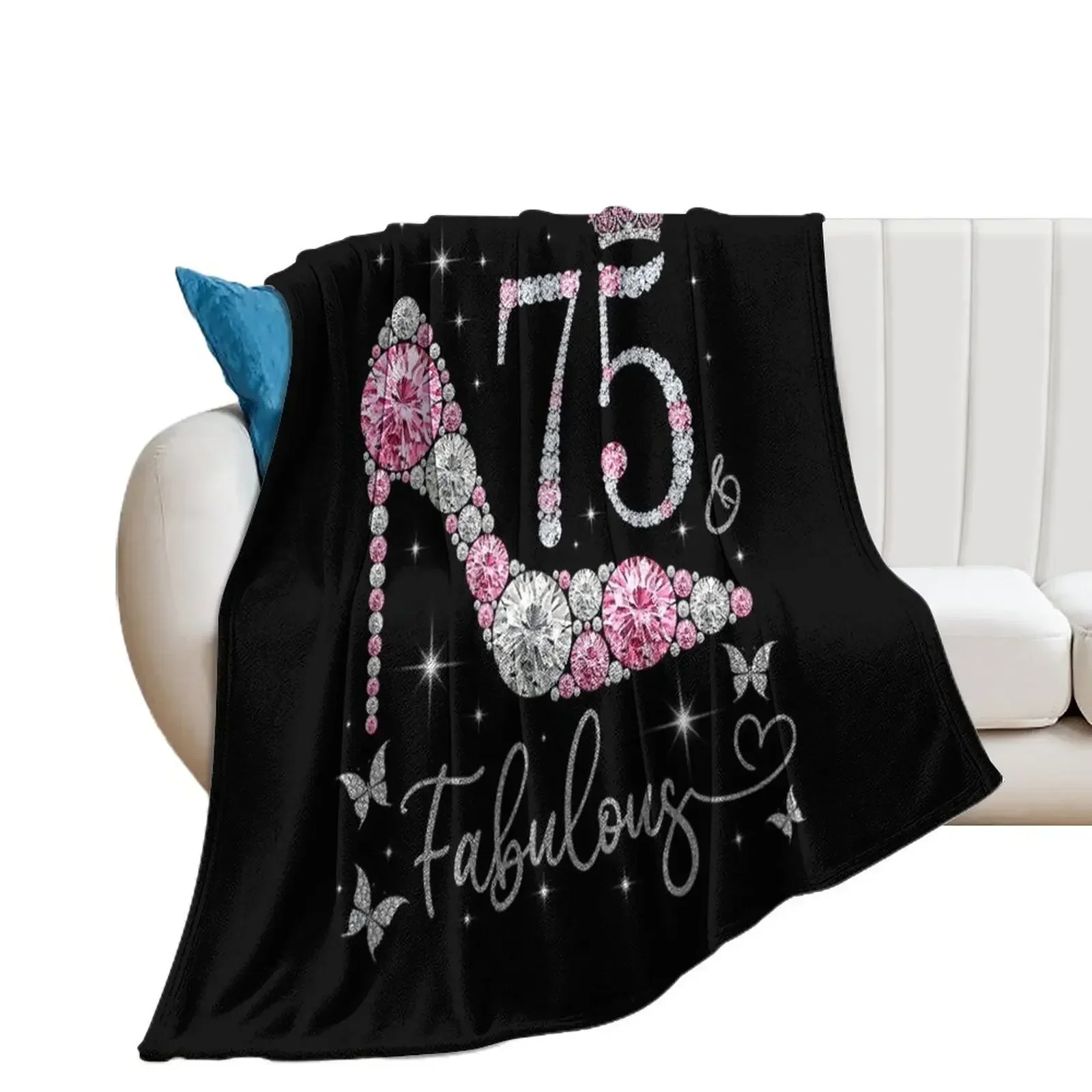 75 & Fabulous, 75 Years Old and Fabulous, 75th Birthday Throw Blanket Hairy Soft Plaid Thin Picnic Blankets
75 & Fabulous, 75 Years Old and Fabulous, 75th Birthday Throw Blanket Hairy Soft Plaid Thin Picnic Blankets