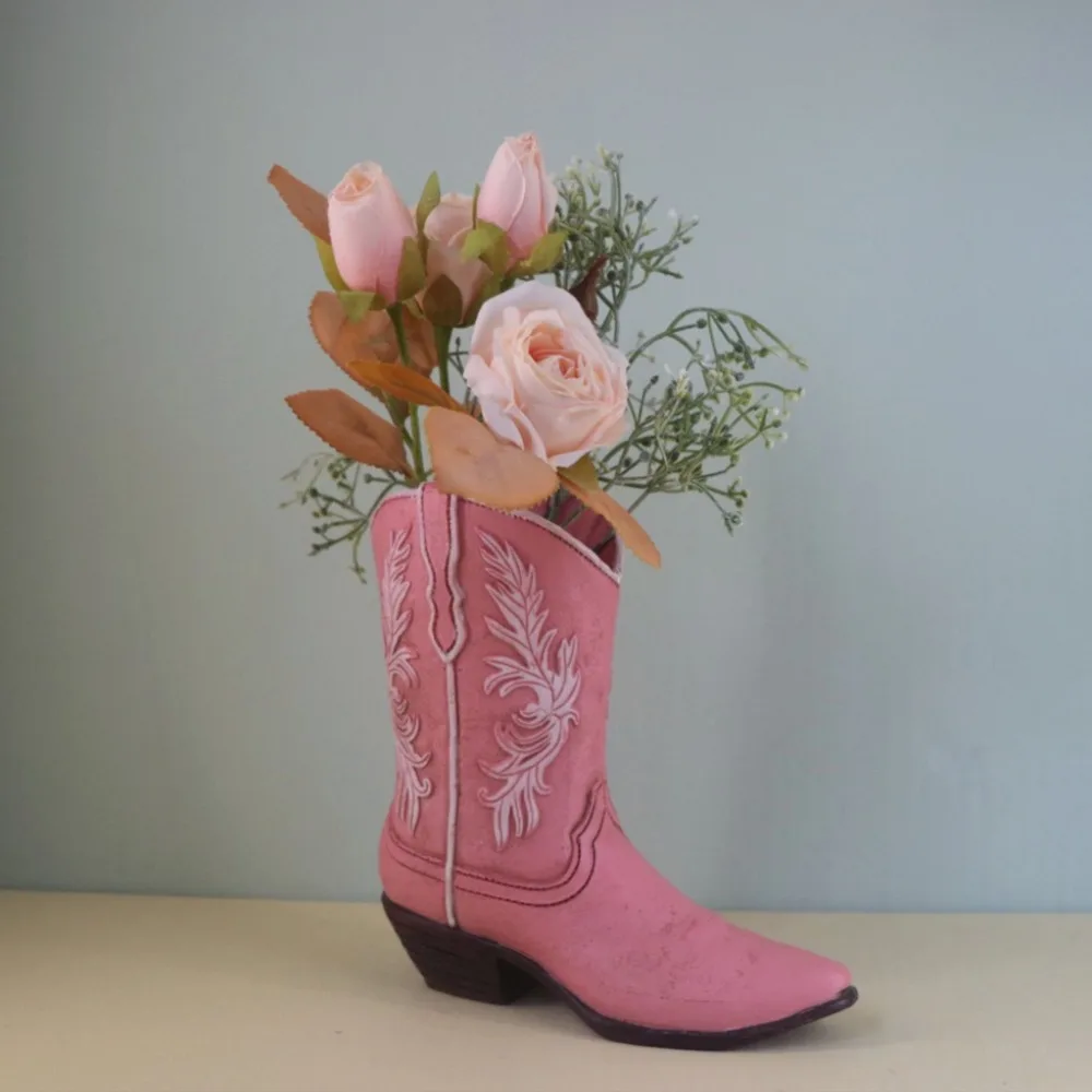 Durable Unique Boot Shaped Vases Elegant Resin Hydroponic Plant Container Handmade Waterproof Boot Flower Pot Indoor Decoration
Durable Unique Boot Shaped Vases Elegant Resin Hydroponic Plant Container Handmade Waterproof Boot Flower Pot Indoor Decoration