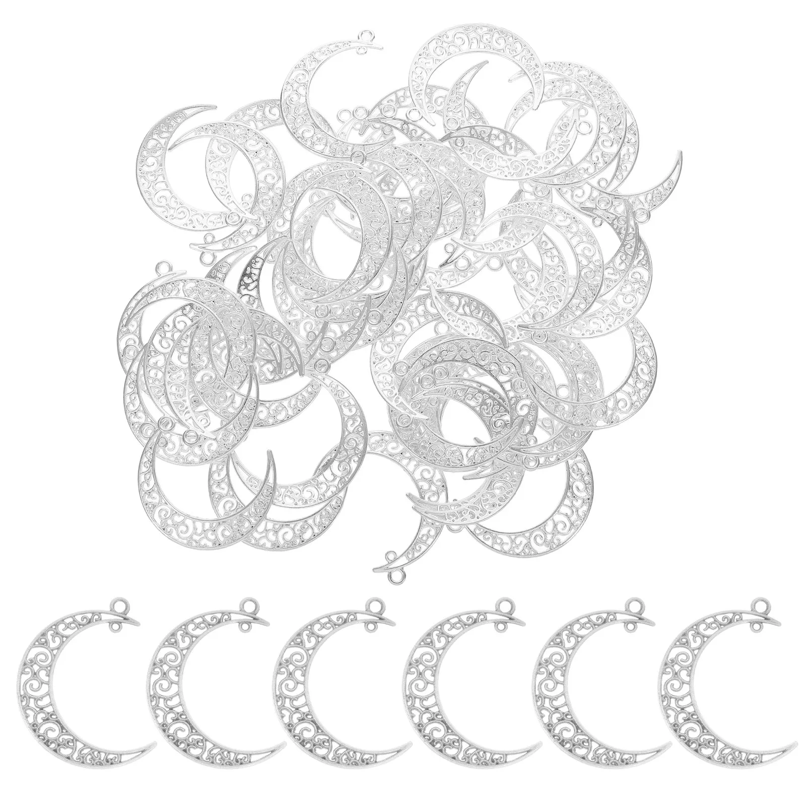 50Pcs Hollow Crescent Moon Pendant Charms Moon Jewelry Making Celestial Necklace Bracelet Earring DIY Craft Accessories
50Pcs Hollow Crescent Moon Pendant Charms Moon Jewelry Making Celestial Necklace Bracelet Earring DIY Craft Accessories